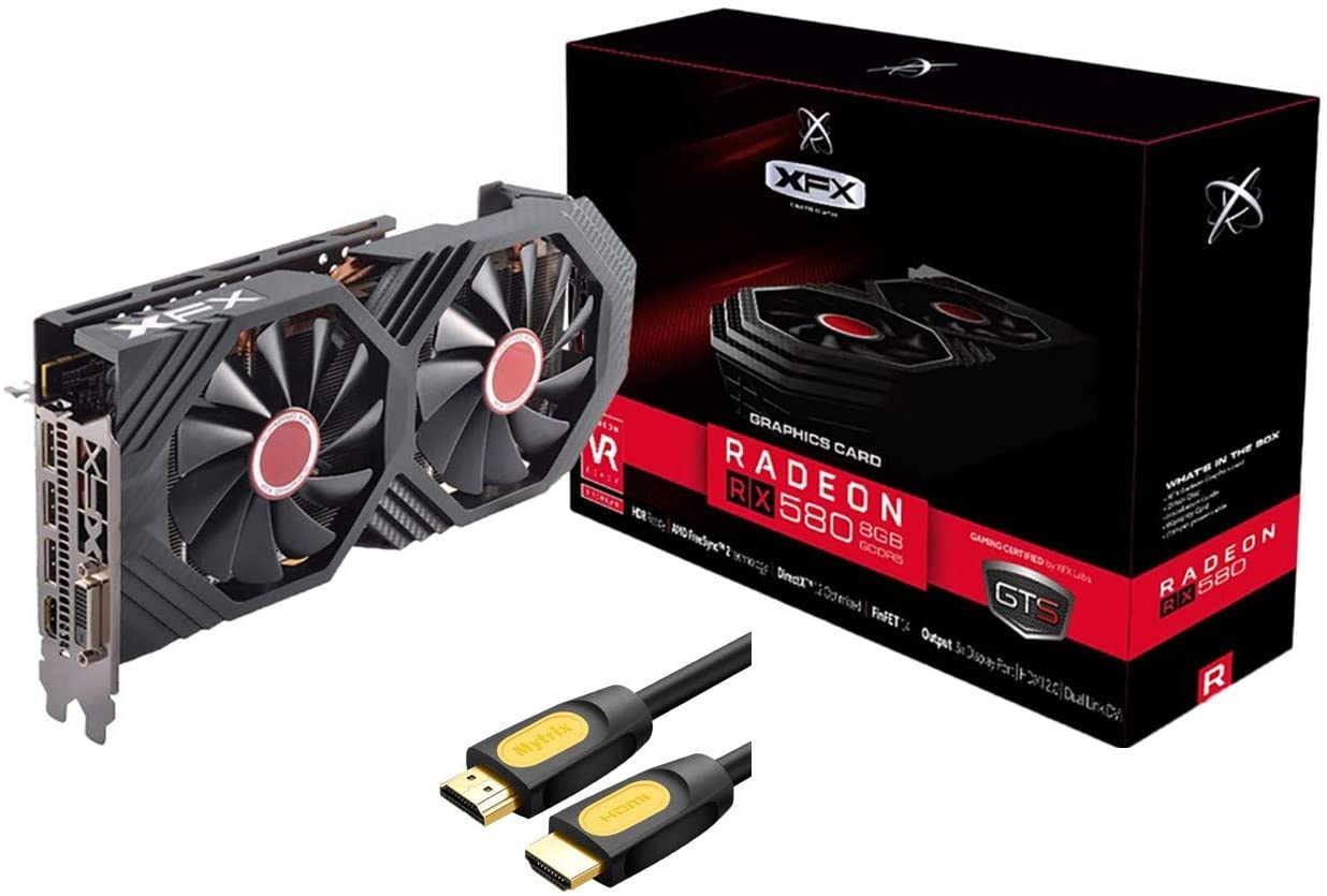 کارت گرافیک ایکس اف ایکس مدل RX 580-8GB (در حد نو)