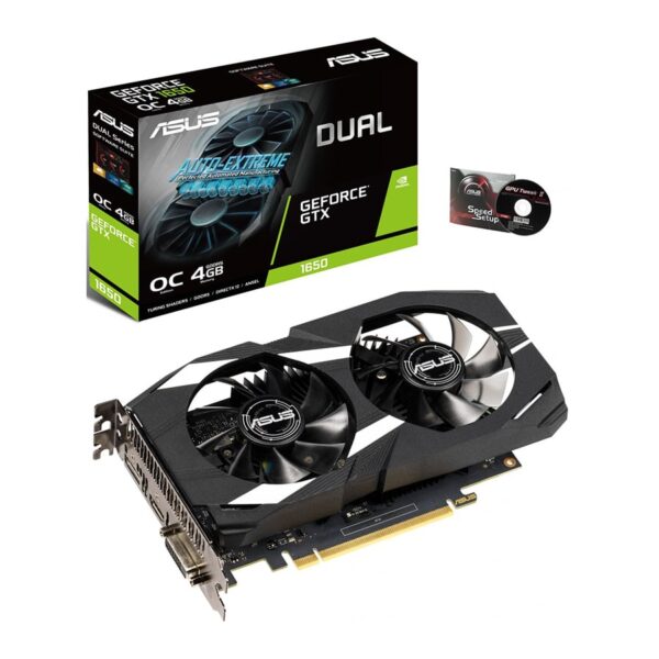 کارت گرافیک ایسوس مدل DUAL GTX 1650 4G (در حد نو)